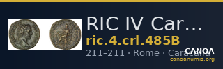 RIC IV Caracalla 485B — CANOA