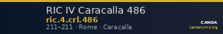 RIC IV Caracalla 486 — CANOA