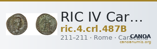 RIC IV Caracalla 487B — CANOA