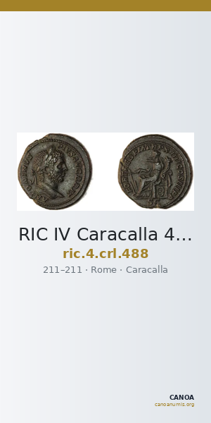 RIC IV Caracalla 488 — CANOA