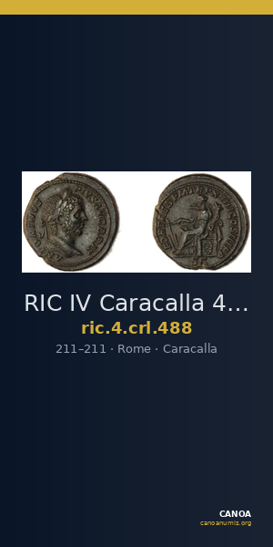 RIC IV Caracalla 488 — CANOA