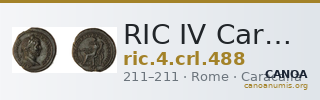 RIC IV Caracalla 488 — CANOA