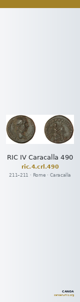 RIC IV Caracalla 490 — CANOA