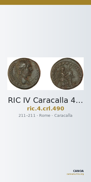 RIC IV Caracalla 490 — CANOA