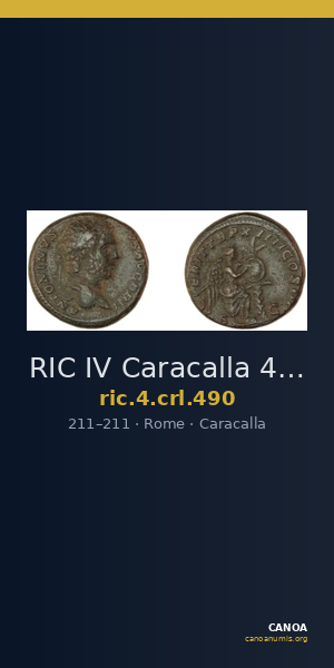 RIC IV Caracalla 490 — CANOA