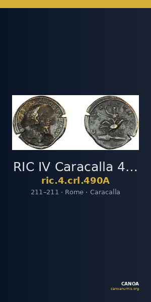 RIC IV Caracalla 490A — CANOA