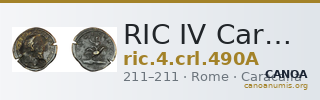 RIC IV Caracalla 490A — CANOA