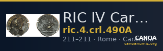 RIC IV Caracalla 490A — CANOA