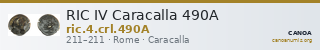 RIC IV Caracalla 490A — CANOA