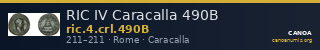 RIC IV Caracalla 490B — CANOA