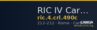 RIC IV Caracalla 490c — CANOA
