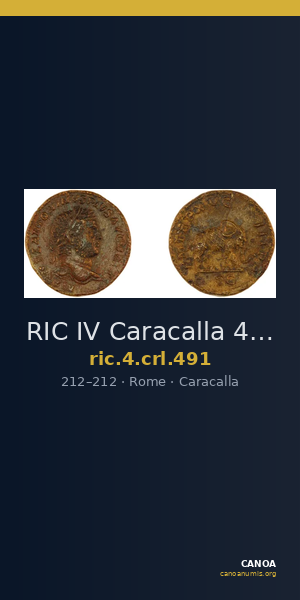 RIC IV Caracalla 491 — CANOA