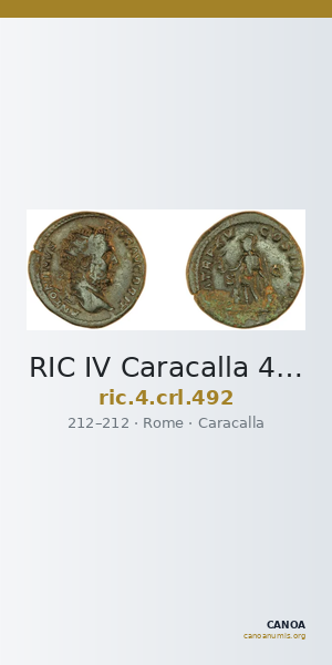 RIC IV Caracalla 492 — CANOA