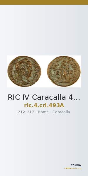 RIC IV Caracalla 493A — CANOA