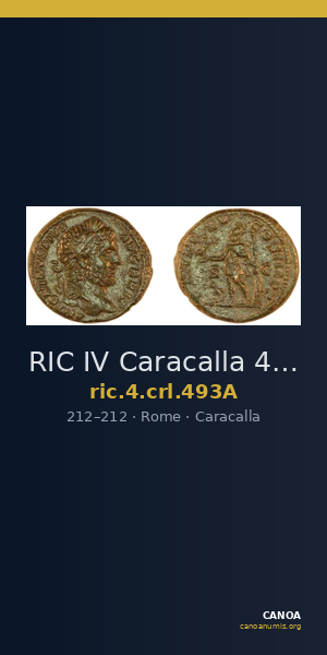 RIC IV Caracalla 493A — CANOA