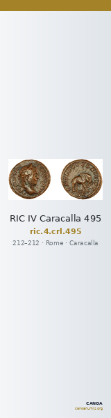 RIC IV Caracalla 495 — CANOA
