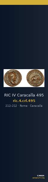 RIC IV Caracalla 495 — CANOA