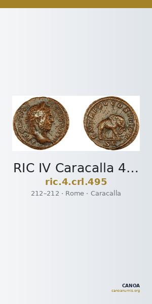 RIC IV Caracalla 495 — CANOA