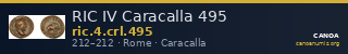 RIC IV Caracalla 495 — CANOA