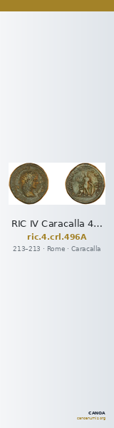 RIC IV Caracalla 496A — CANOA