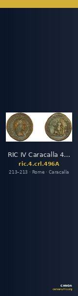 RIC IV Caracalla 496A — CANOA