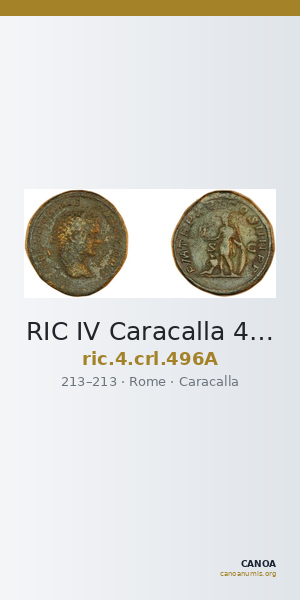 RIC IV Caracalla 496A — CANOA