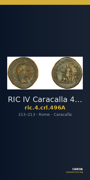 RIC IV Caracalla 496A — CANOA