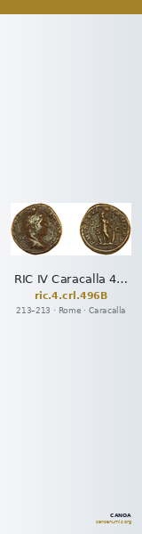 RIC IV Caracalla 496B — CANOA