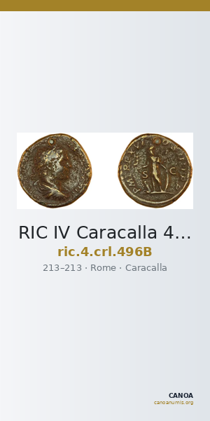 RIC IV Caracalla 496B — CANOA