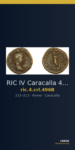 RIC IV Caracalla 496B — CANOA