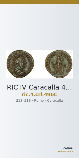 RIC IV Caracalla 496C — CANOA