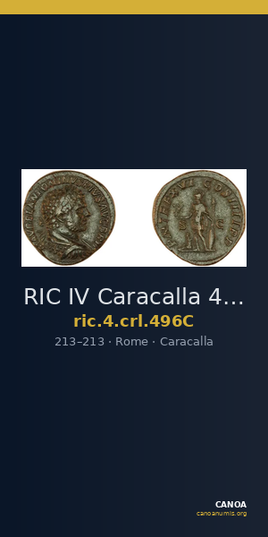 RIC IV Caracalla 496C — CANOA