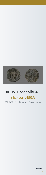 RIC IV Caracalla 498A — CANOA