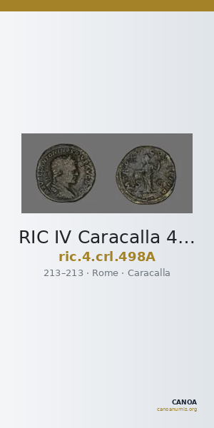 RIC IV Caracalla 498A — CANOA