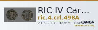 RIC IV Caracalla 498A — CANOA