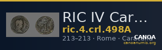 RIC IV Caracalla 498A — CANOA