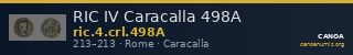 RIC IV Caracalla 498A — CANOA