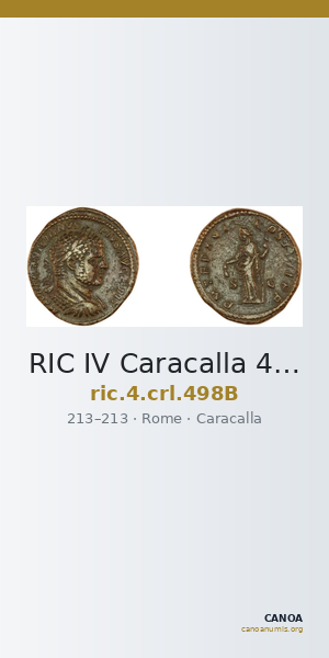 RIC IV Caracalla 498B — CANOA