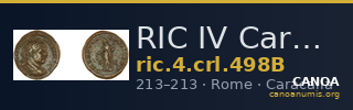 RIC IV Caracalla 498B — CANOA