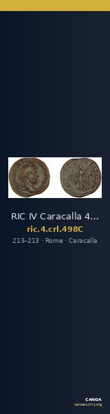 RIC IV Caracalla 498C — CANOA