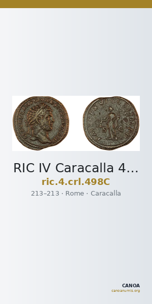 RIC IV Caracalla 498C — CANOA