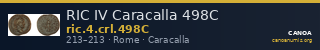 RIC IV Caracalla 498C — CANOA