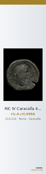 RIC IV Caracalla 499A — CANOA