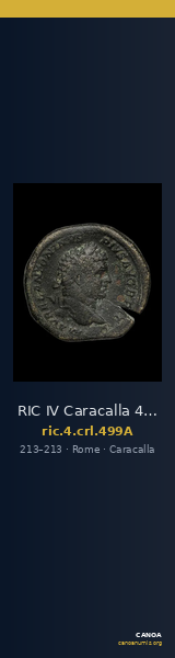 RIC IV Caracalla 499A — CANOA