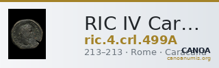 RIC IV Caracalla 499A — CANOA