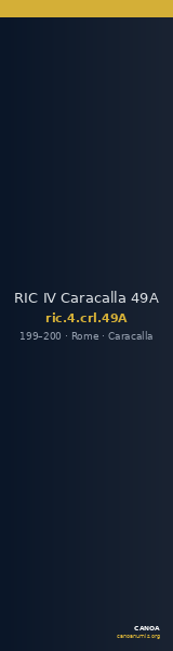 RIC IV Caracalla 49A — CANOA