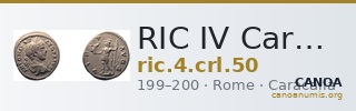 RIC IV Caracalla 50 — CANOA