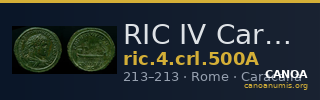 RIC IV Caracalla 500A — CANOA