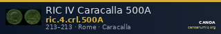 RIC IV Caracalla 500A — CANOA