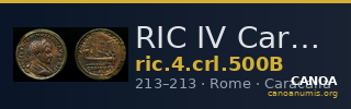 RIC IV Caracalla 500B — CANOA